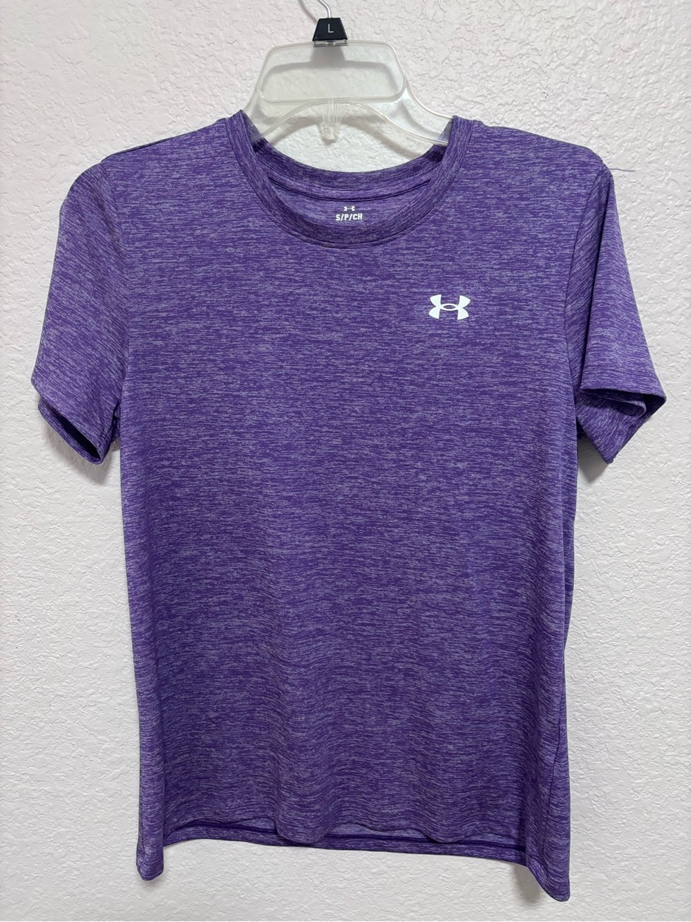 Under Armour Women’s  Heather Purple Short Sleeve Performance Tee
